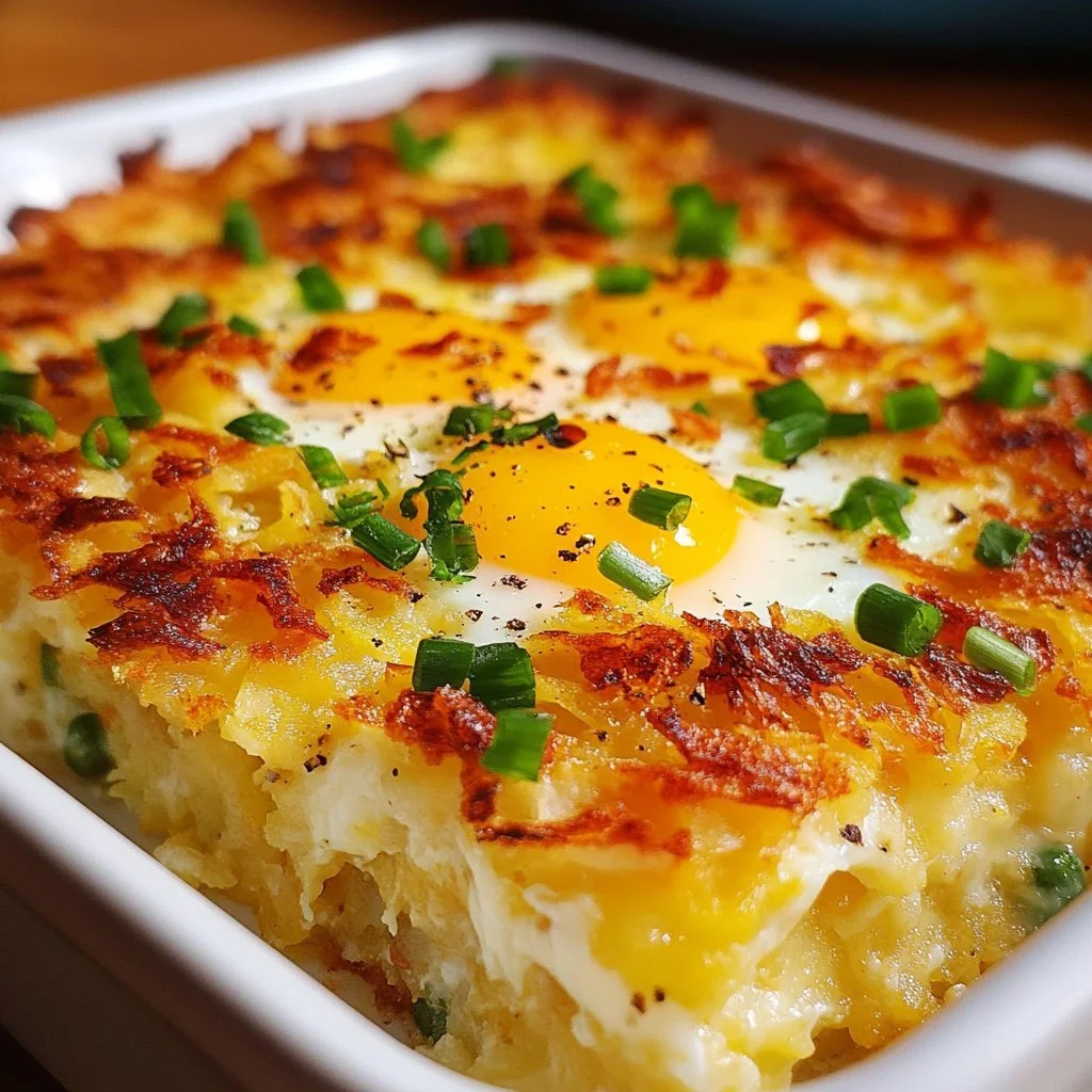 Irresistible Hash Brown and Egg Casserole