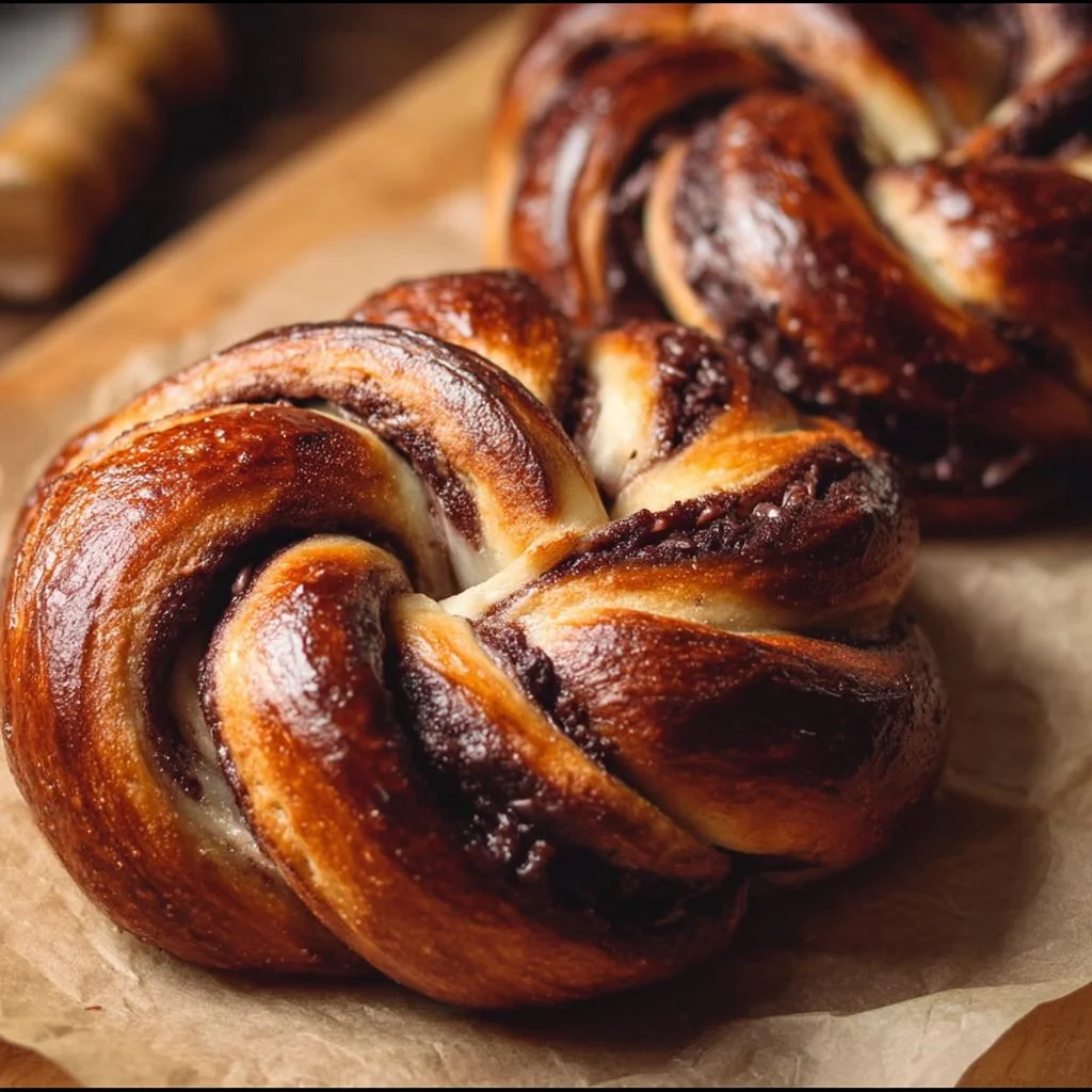 Braided Brioche with Rum, Vanilla, and Chocolate