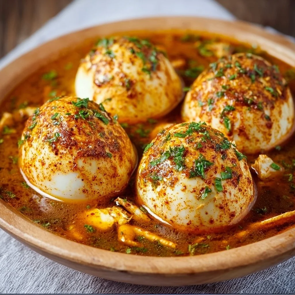 Cajun Crab and Boiled Eggs