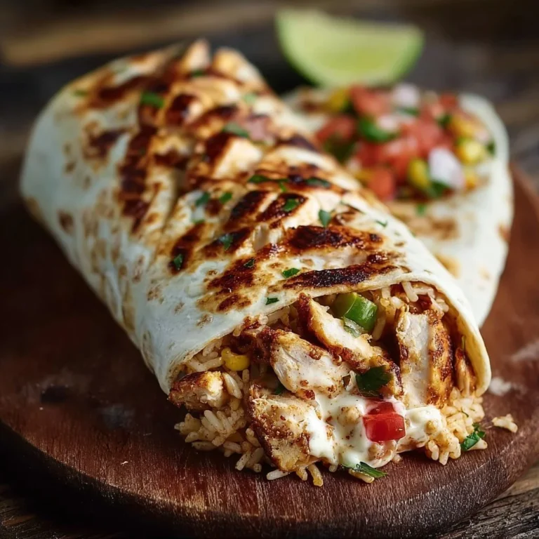 Easy Chipotle Ranch Grilled Chicken Burrito with fresh ingredients and tasty ranch sauce