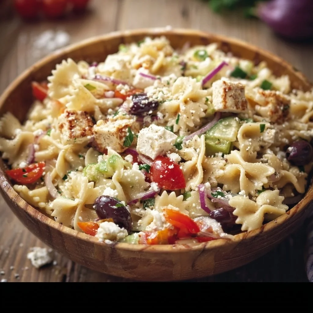 Greek Pasta Salad with Feta Cheese 5 Greek Pasta Salad with Feta Cheese