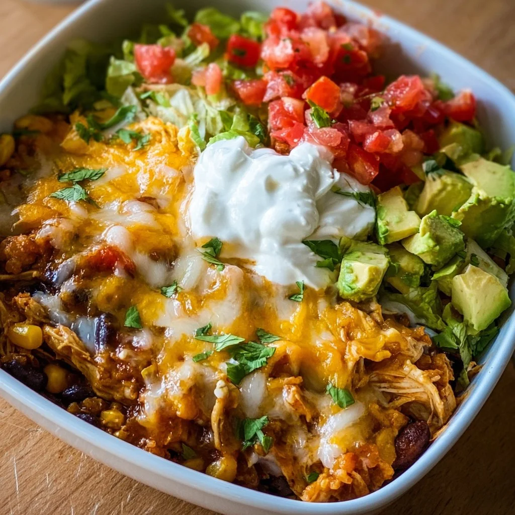 High-Protein Chicken Enchilada Bowls