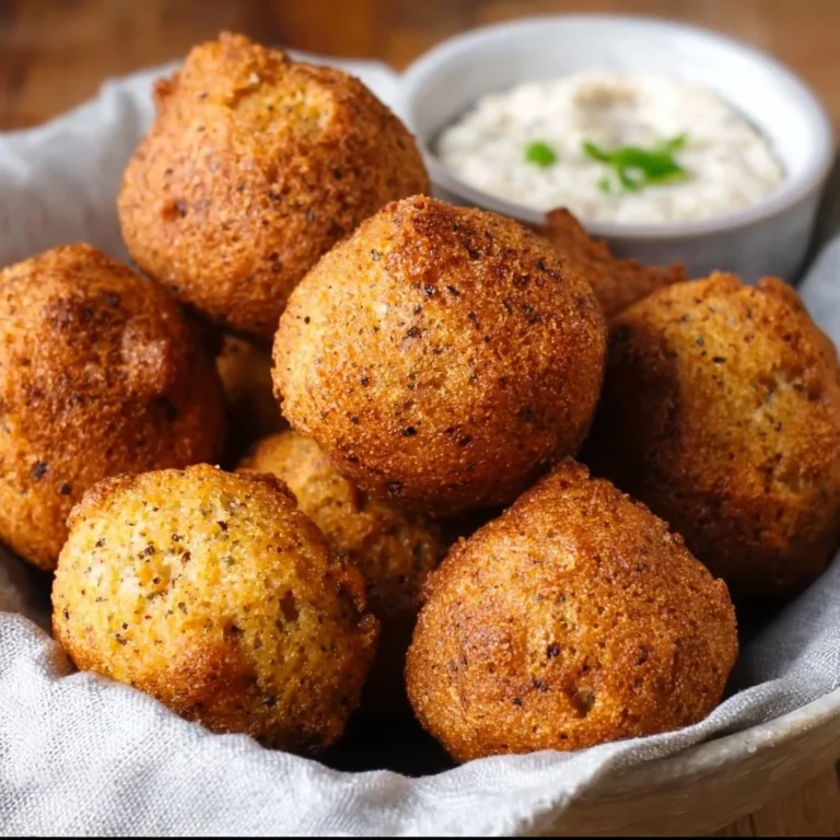 Low Carb Hushpuppies 4 Plate of low carb hushpuppies served with dipping sauce