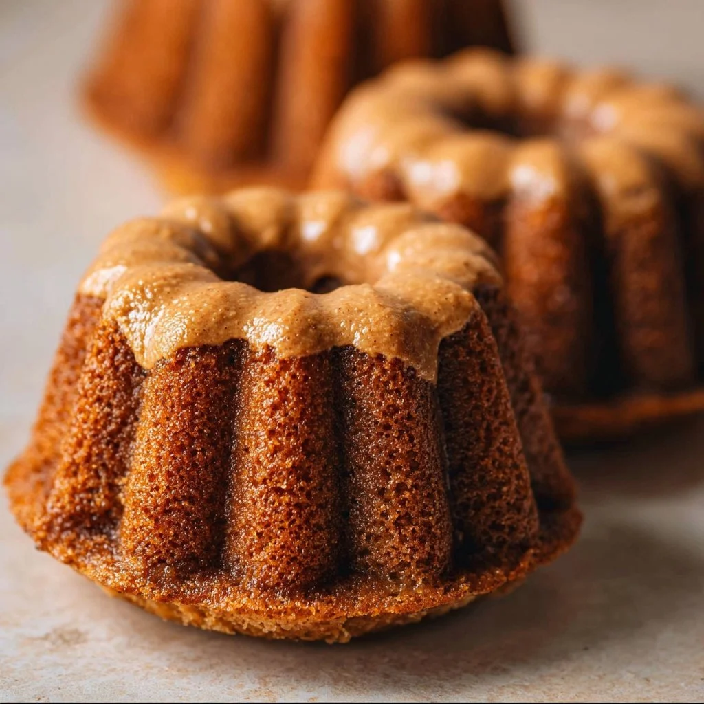 Mini Peanut Butter Bundt Cakes for Dogs