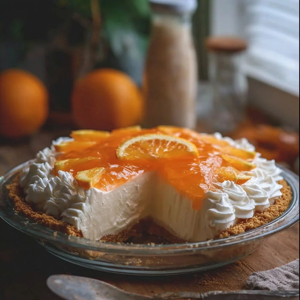 Orange Jello Creamsicle Pie 6 Orange Jello Creamsicle Pie