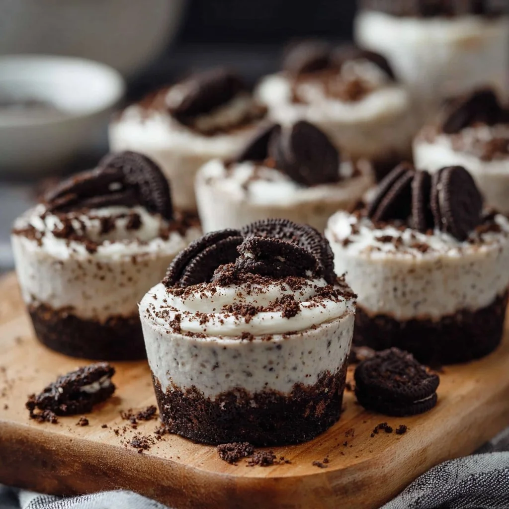 Oreo No-Bake Cheesecake Cups 6 Oreo No-Bake Cheesecake Cups