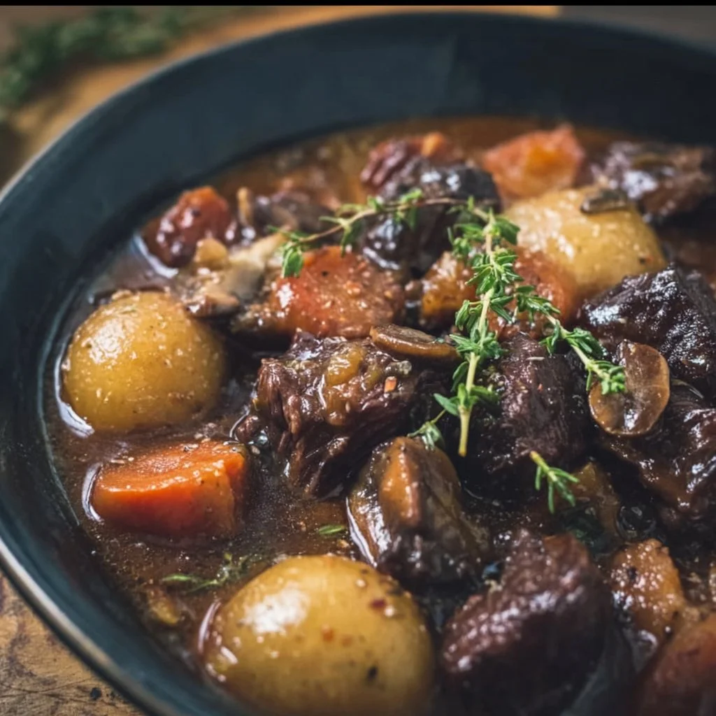 Slow Cooker Beef Bourguignon 6 Slow Cooker Beef Bourguignon